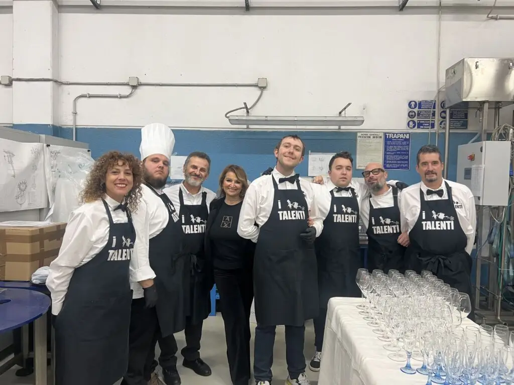 Lo staff de I Talenti di Calamandrana al catering di fine anno Eurostar
