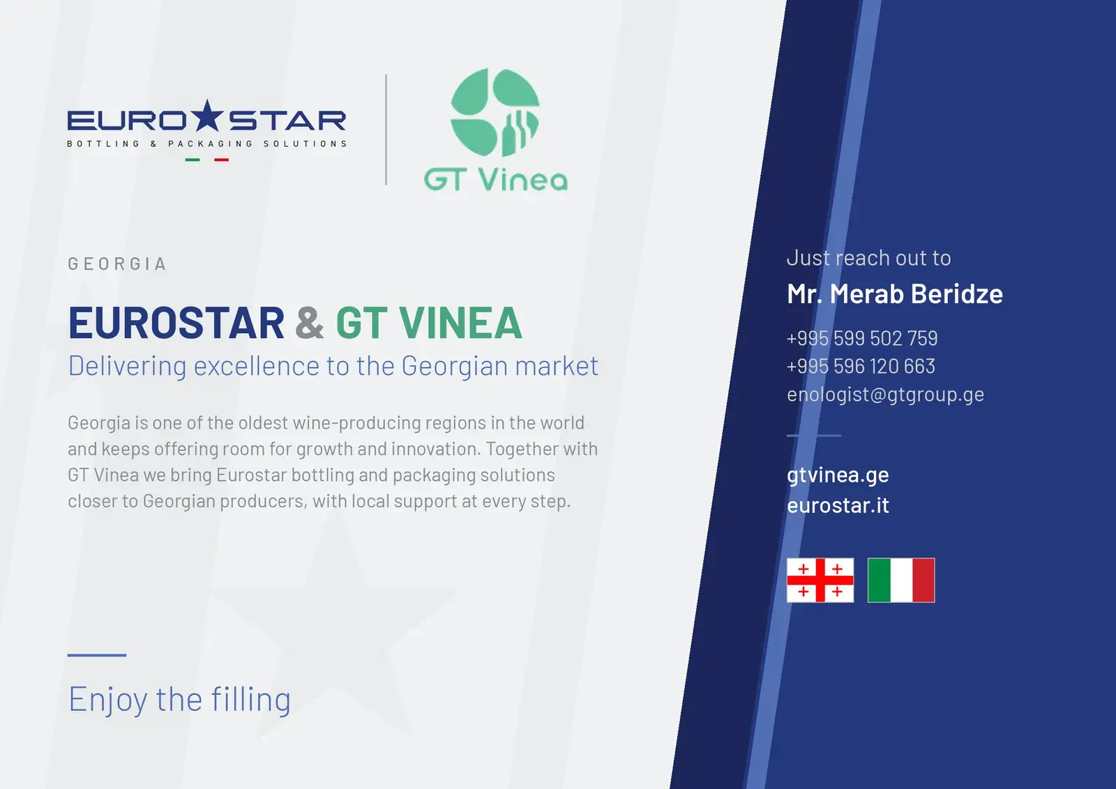 Eurostar e GT Vinea in Georgia